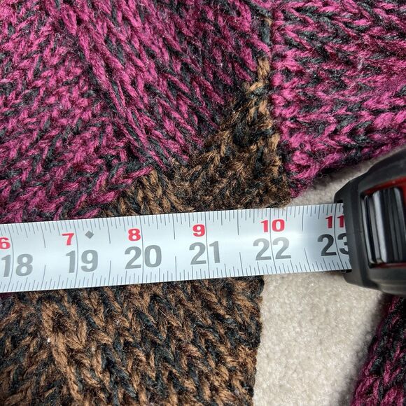 Vintage Justin Blake open weave Grandpa acrylic chunky knit sweater XL - Picture 4 of 5